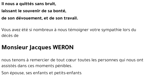 Jacques WERON