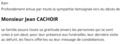 Jean CACHOIR