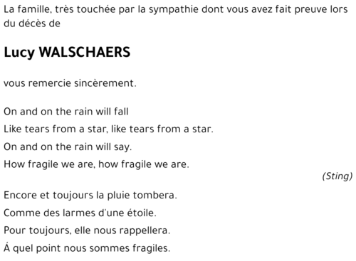 Lucy WALSCHAERS