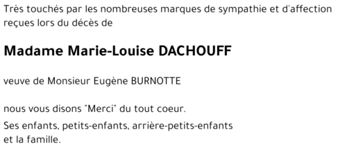 Marie-Louise DACHOUFF