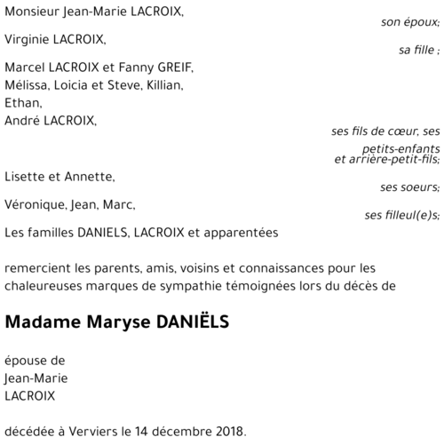Maryse DANIËLS
