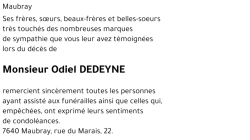 Odiel DEDEYNE