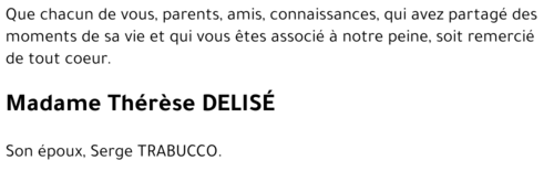 Thérèse DELISÉ
