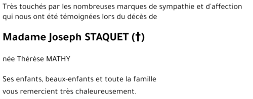 Thérèse MATHY
