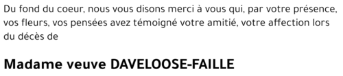 veuve DAVELOOSE-FAILLE