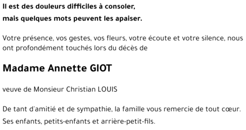 Annette GIOT