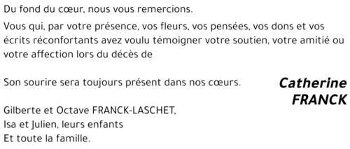 Catherine FRANCK