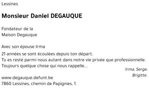 Daniel DEGAUQUE