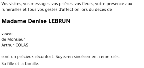 Denise LEBRUN