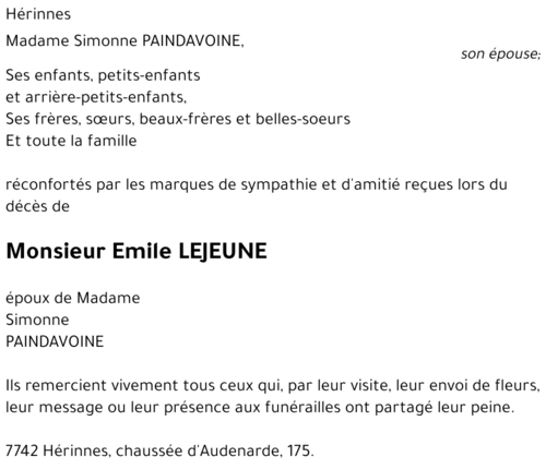Emile LEJEUNE