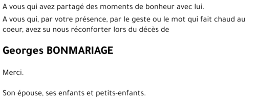 Georges BONMARIAGE