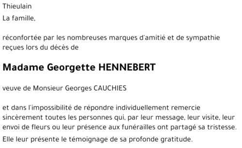 Georgette HENNEBERT