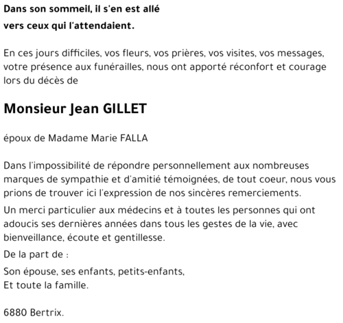 Jean GILLET