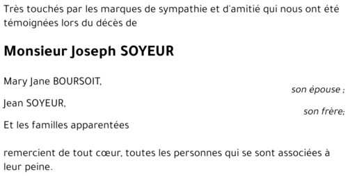 Joseph SOYEUR