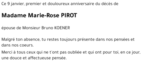 Marie-Rose PIROT