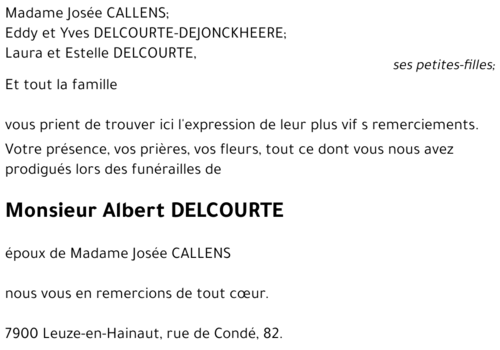 Albert DELCOURTE