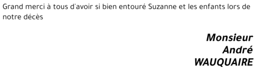André WAUQUAIRE