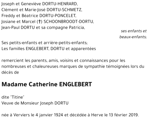 Catherine ENGLEBERT