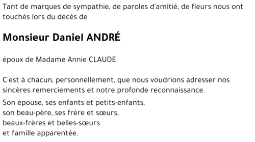 Daniel ANDRÉ 
