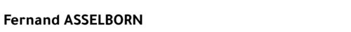 Fernand ASSELBORN