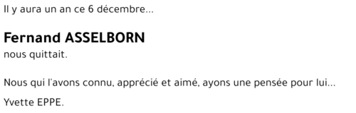 Fernand ASSELBORN