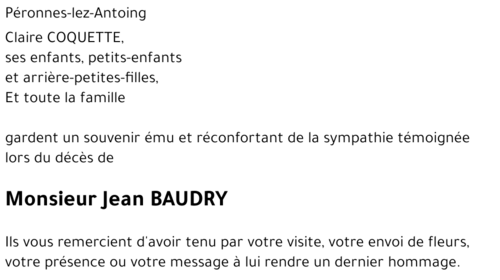 Jean BAUDRY