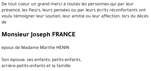 Joseph FRANCE
