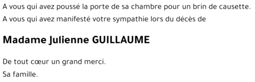 Julienne GUILLAUME