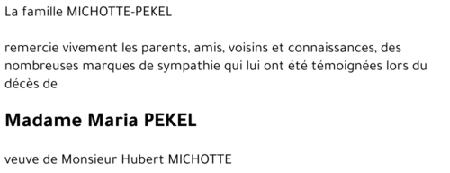 Maria PEKEL
