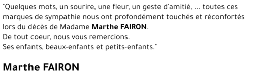 Marthe FAIRON