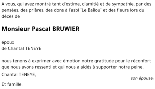 Pascal BRUWIER
