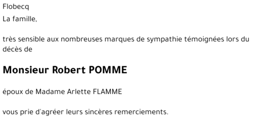 Robert Pomme