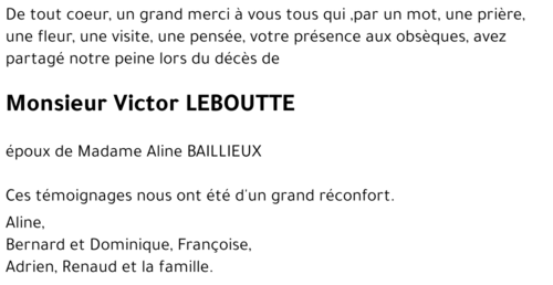 Victor LEBOUTTE