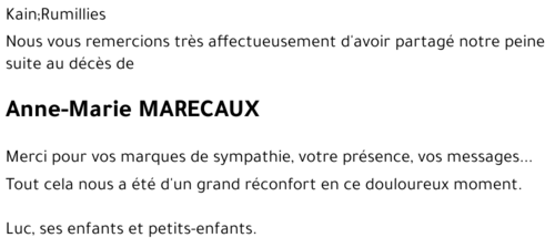 Anne-Marie MARECAUX
