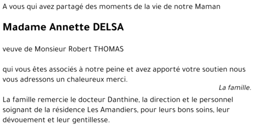 Annette DELSA