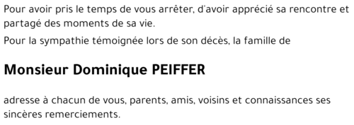 Dominique PEIFFER