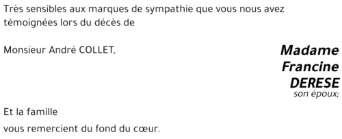 Francine DERESE