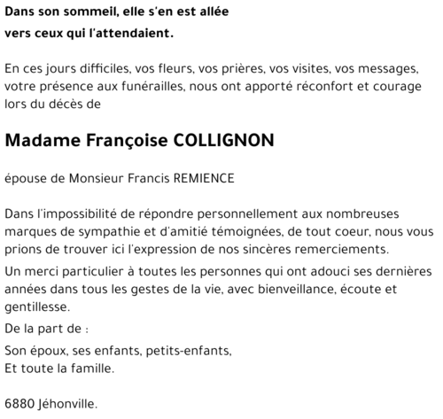 Françoise COLLIGNON