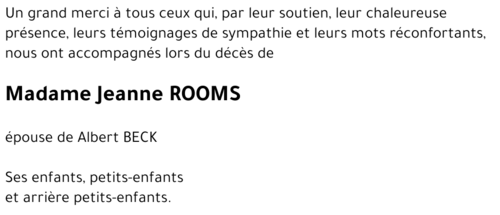 Jeanne ROOMS