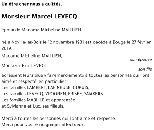 Marcel LEVECQ