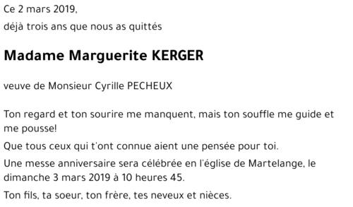 Marguerite KERGER