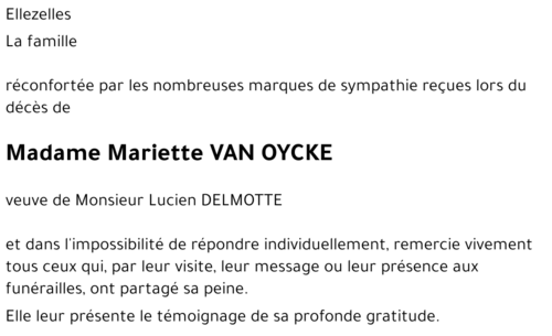 Mariette Van Oycke