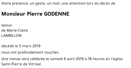 Pierre GODENNE