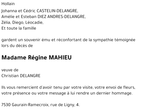 Régine MAHIEU