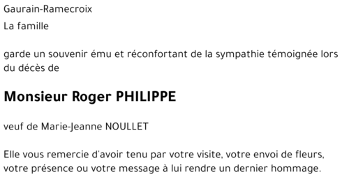 Roger PHILIPPE
