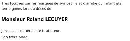 Roland LECUYER