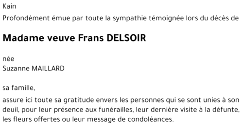 Suzanne MAILLARD