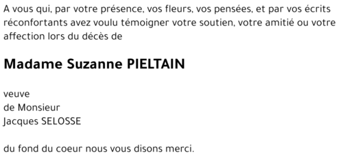 Suzanne PIELTAIN