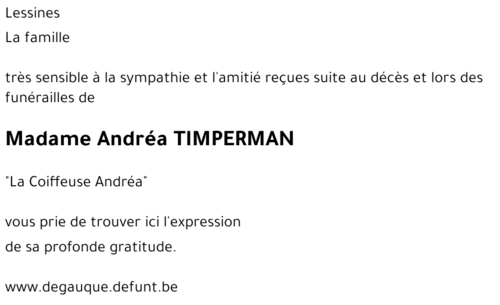 Andréa TIMPERMAN