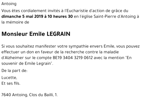 Emile LEGRAIN